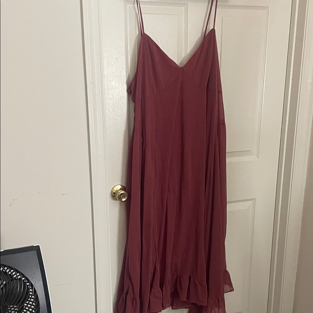 Women's Slip Maxi Dress in Dusty Rose